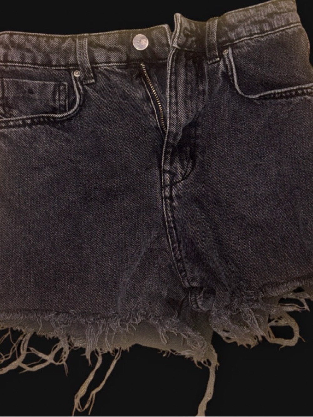 Zara Black Denim Shorts